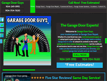 Tablet Screenshot of garagedoor-guys.com